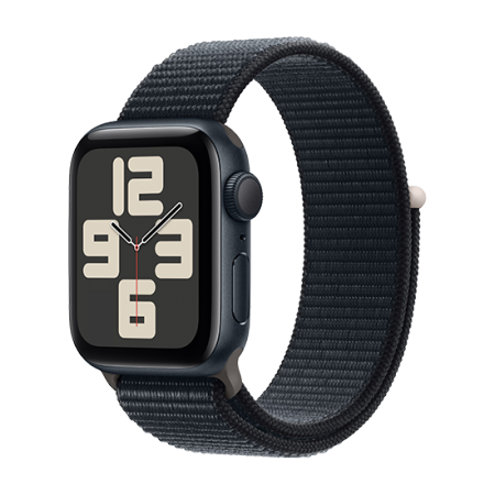Watch Apple Watch SE (2023) GPS 40mm Midnight Aluminium Case with Sport Loop - Midnight Watch Apple Watch SE (2023) GPS 40mm Midnight Aluminium Case with Sport Loop - Midnight