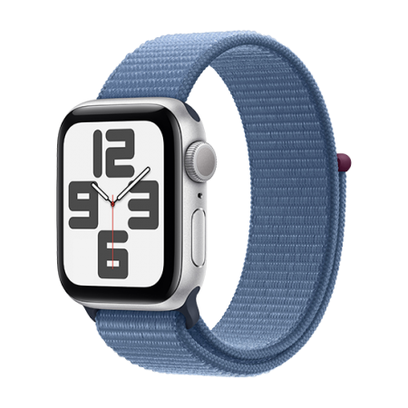 Watch Apple Watch SE2 (2023) GPS 40mm Silver Aluminium Case with Sport Loop - Winter Blue Watch Apple Watch SE2 (2023) GPS 40mm Silver Aluminium Case with Sport Loop - Winter Blue