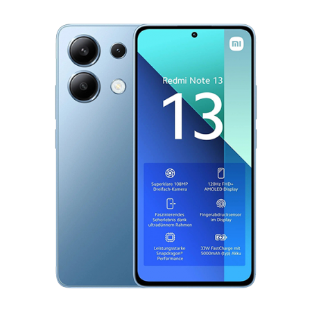 Xiaomi Redmi Note 13 4G Dual Sim 6GB RAM 128GB - Blue Xiaomi Redmi Note 13 4G Dual Sim 6GB RAM 128GB - Blue