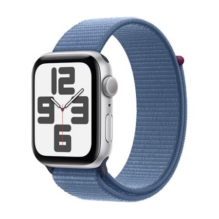 Watch Apple Watch SE2 (2023) GPS 44mm Silver Aluminium Case with Sport Loop - Winter Blue Watch Apple Watch SE2 (2023) GPS 44mm Silver Aluminium Case with Sport Loop - Winter Blue
