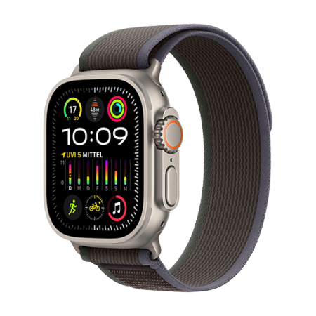 Watch Apple Watch Ultra 2 LTE 49mm Titanium Case with Trail Loop M/L - Blue/Black Watch Apple Watch Ultra 2 LTE 49mm Titanium Case with Trail Loop M/L - Blue/Black
